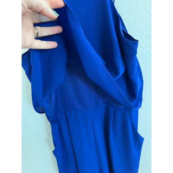 Express Womens Blue Shorts Romper Size Small Formal Outfit - Picture 5 of 8